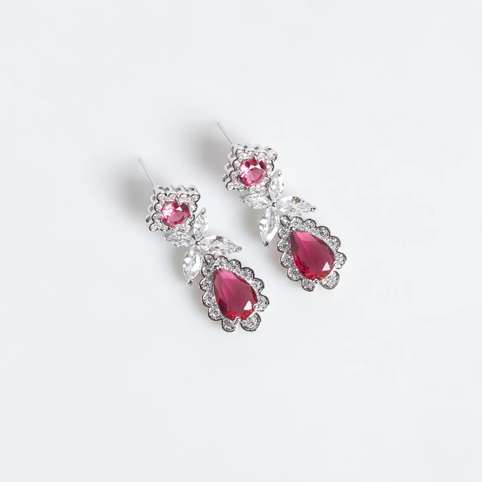 Multi Color American Diamond Necklace & Earrings Set for Women | Premium Necklace Set | Wedding & Party Wear Jewelry Set